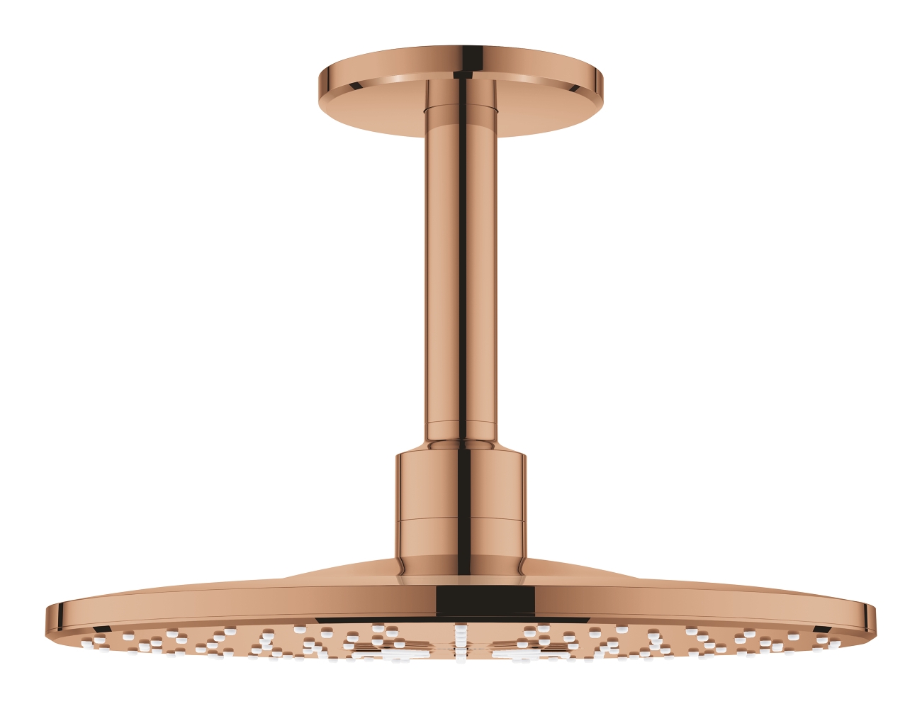 Douche de tête ronde Rainshower SmartActive avec bras douche plafonnier Grohe