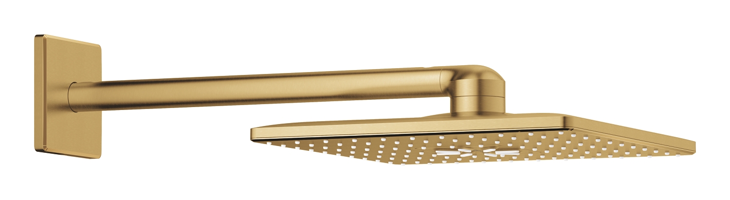 Douche de tête carrée Rainshower SmartActive avec bras douche mural Grohe