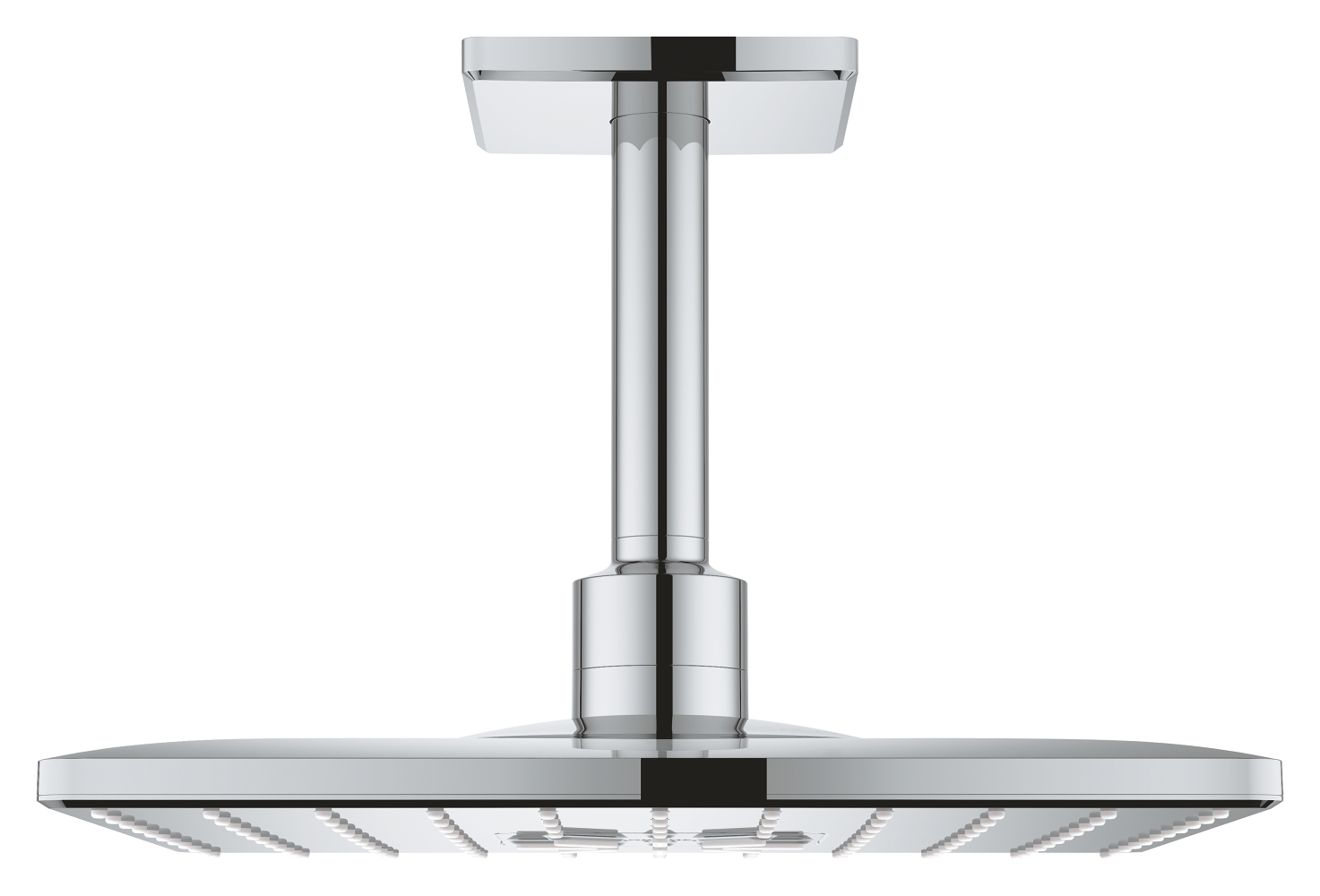 Douche de tête carrée Rainshower SmartActive avec bras douche plafonnier Grohe