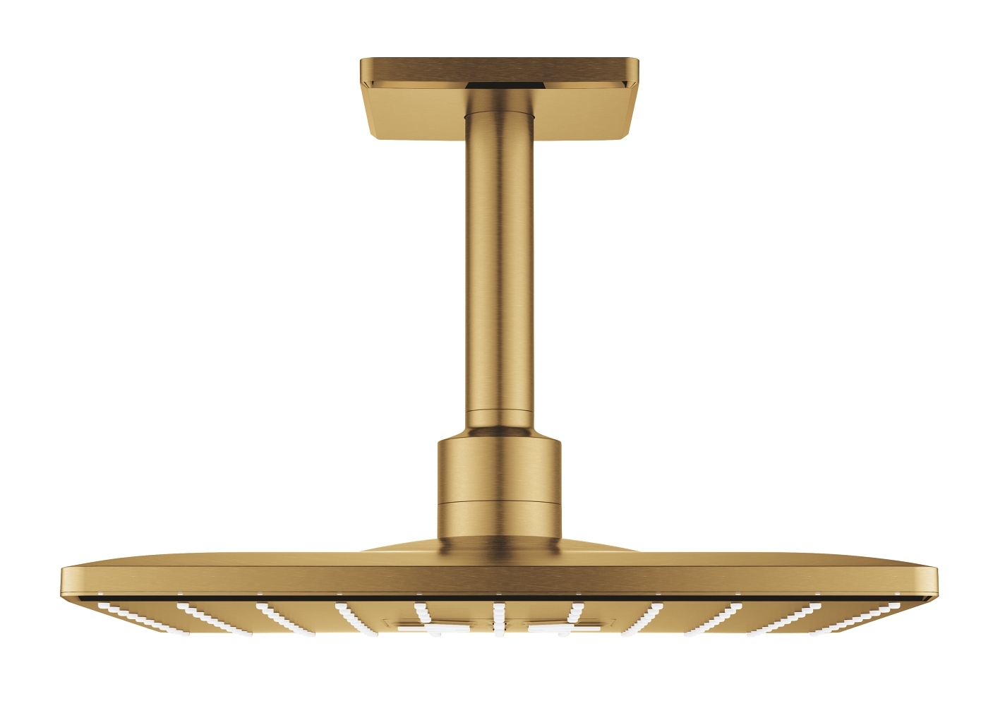 Douche de tête carrée Rainshower SmartActive avec bras douche plafonnier Grohe