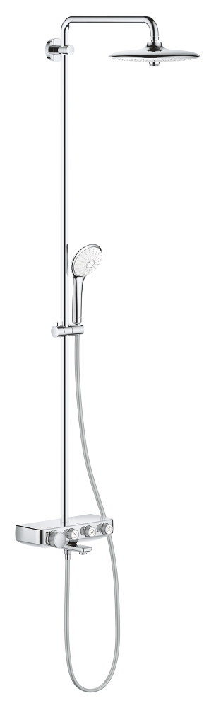 Colonne bain-douche thermostatique Euphoria SmartControl 260 Mono Chromé Grohe