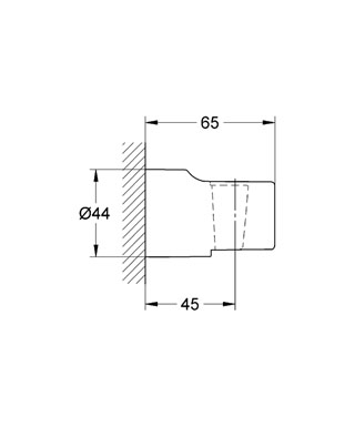 Support mural fixe Relexa 28622000 Grohe