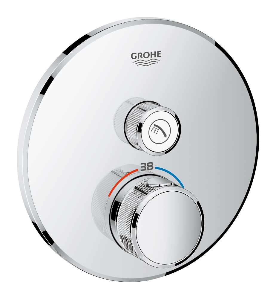 Façade thermostatique douche Grohtherm SmartControl - Rond Grohe