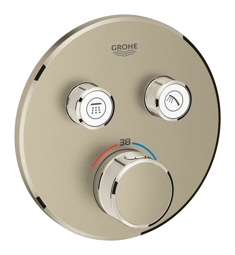 Façade thermostatique douche Grohtherm SmartControl - Rond 2 fonctions Grohe