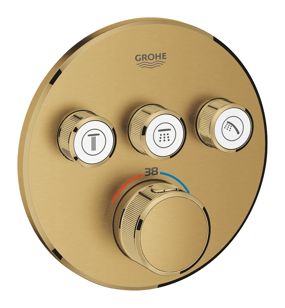  Façade thermostatique encastré 3 sorties Grohtherm SmartControl 