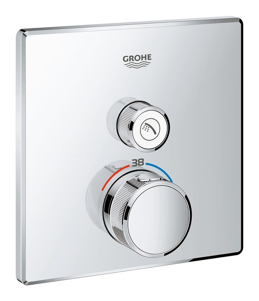Façade thermostatique douche Grohtherm SmartControl - Carré Grohe