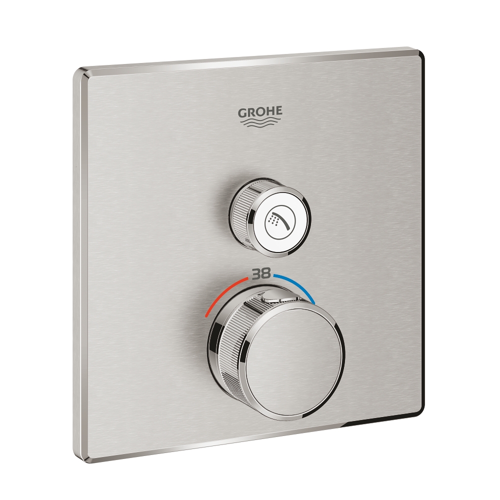 Façade thermostatique douche Grohtherm SmartControl - Carré Grohe