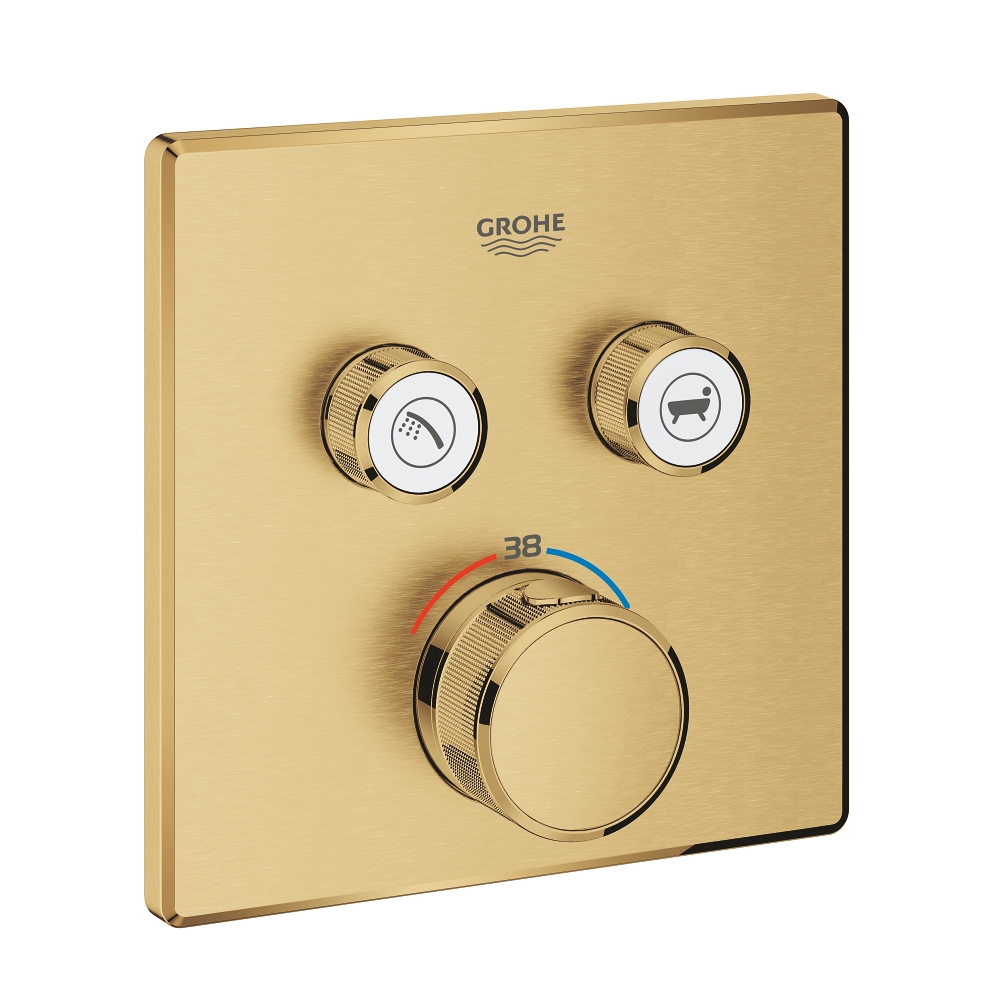 Mitigeur thermostatique inverseur bain-douche Grohtherm SmartControl - Carré Grohe