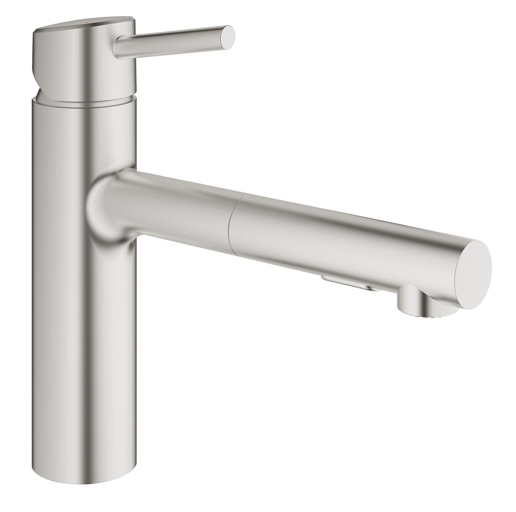 Mitigeur évier Concetto - Bec medium - Douchette extractible Grohe