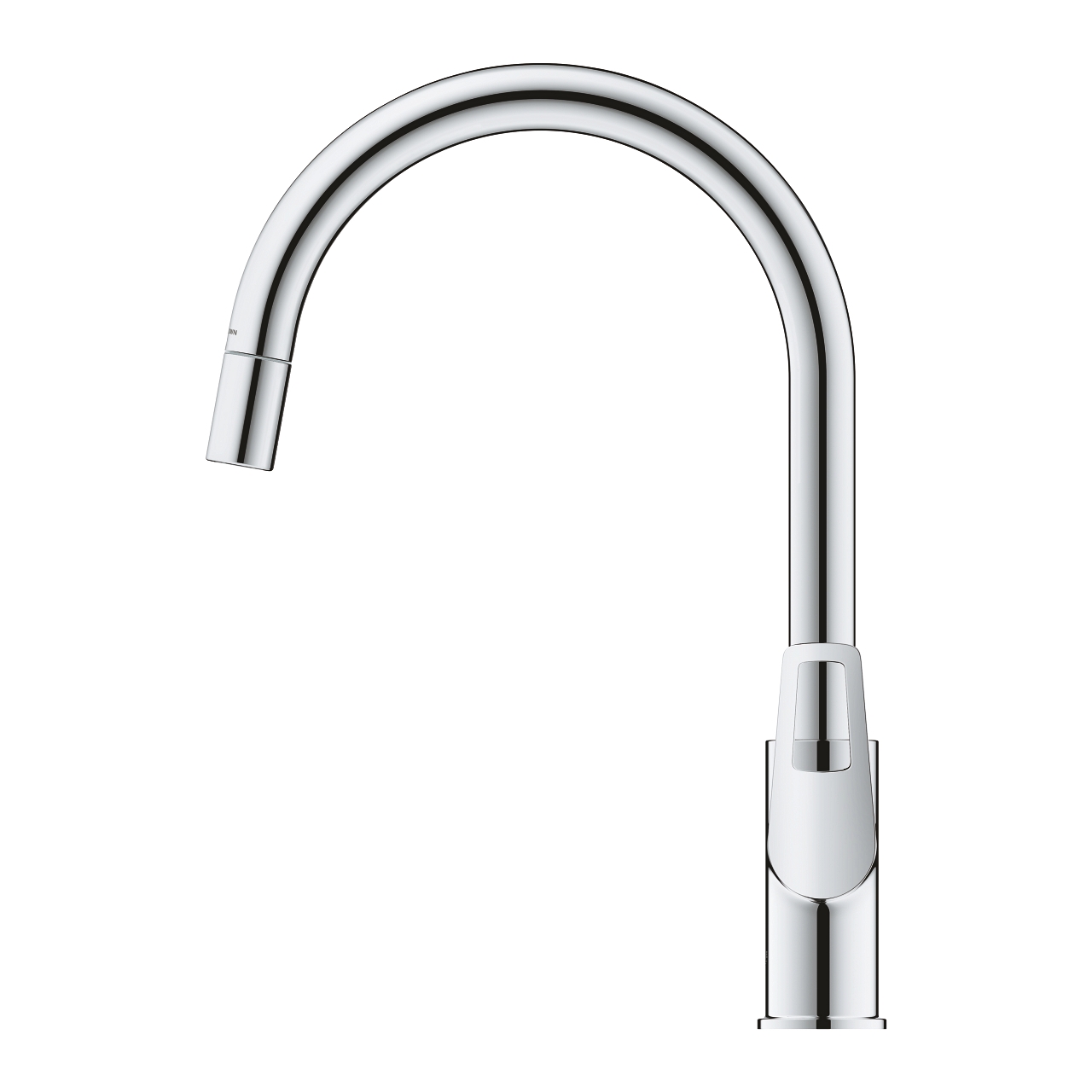 Mitigeur évier Bauloop - Bec haut - Avec mousseur extractible Grohe