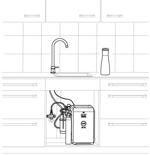 Robinet évier Bec C Blue Professional - Bec haut Grohe
