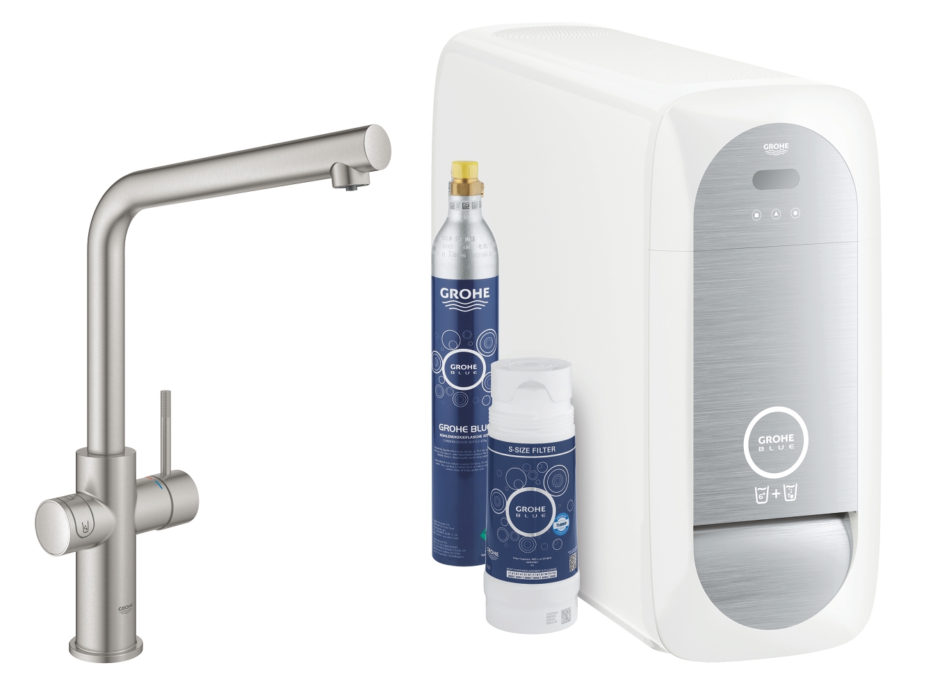 Mitigeur évier bec L Blue Home - Pack Filtrant Grohe
