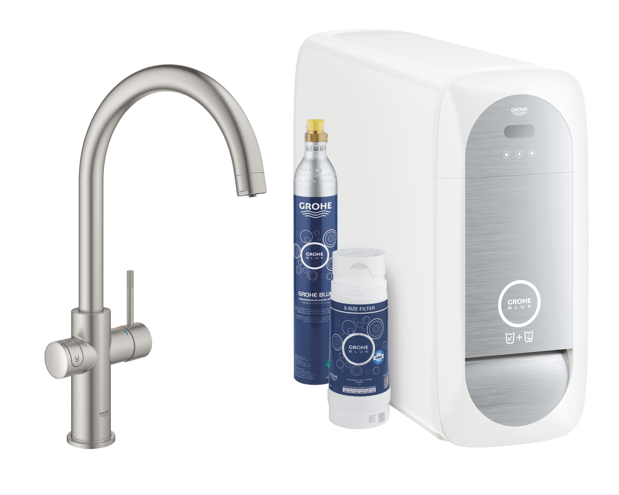 Pack filtrant Blue Home - Mitigeur bec C Grohe