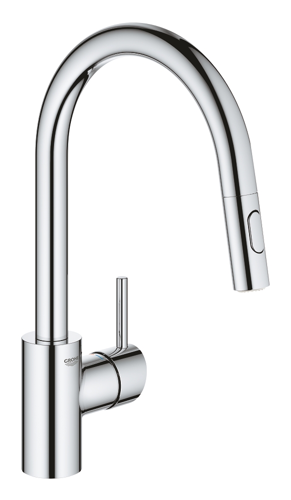 Mitigeur évier Concetto - Bec C haut - Mousseur extractible Grohe