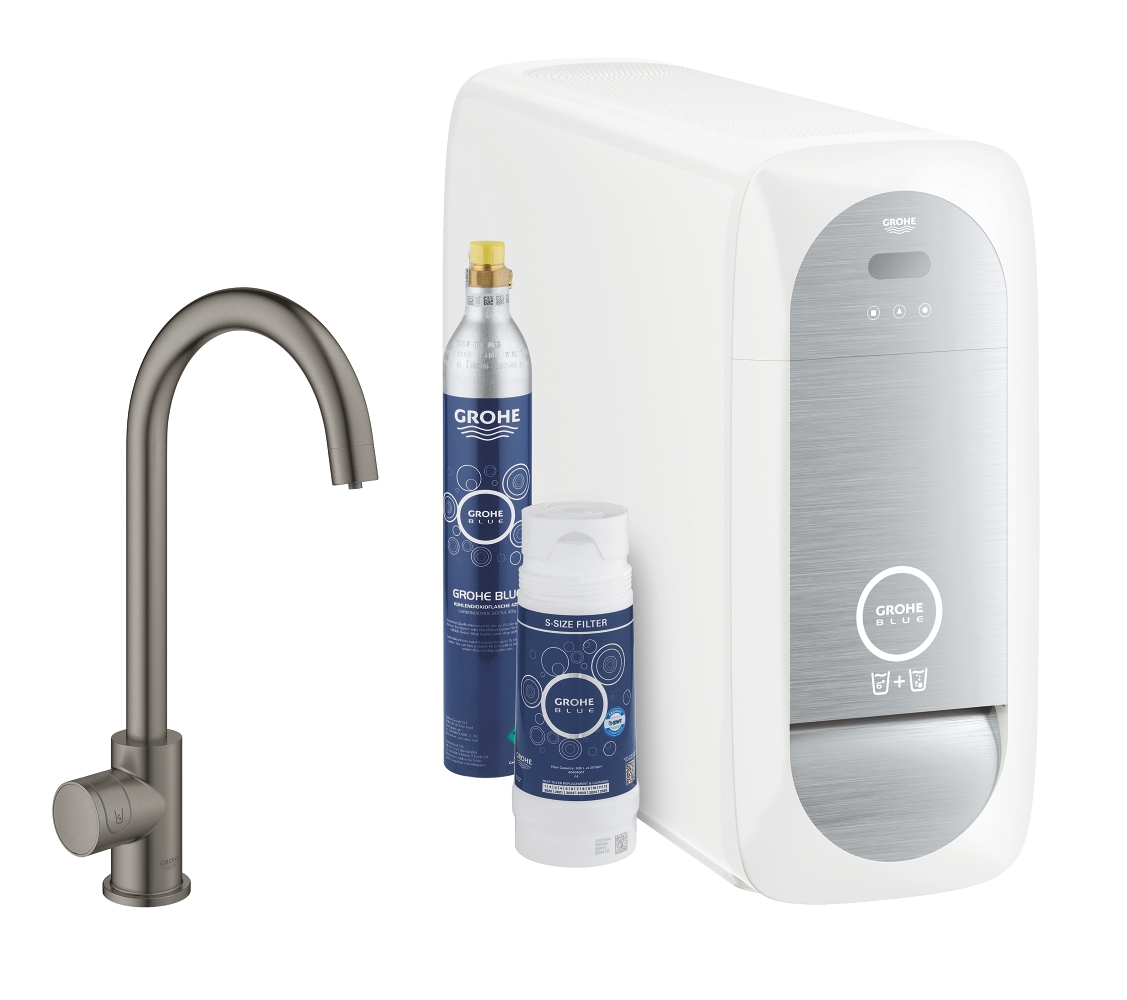 Robinet évier bec C Blue Home - Pack Filtrant Grohe