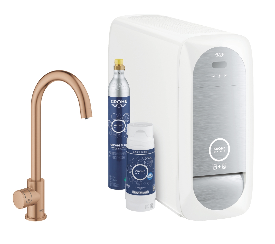 Pack filtrant Blue Home Mono - Mitigeur bec C Grohe