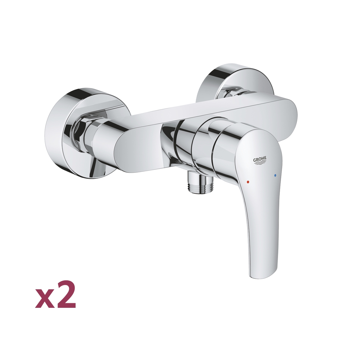 Lot de 2 mitigeurs douche Eurosmart