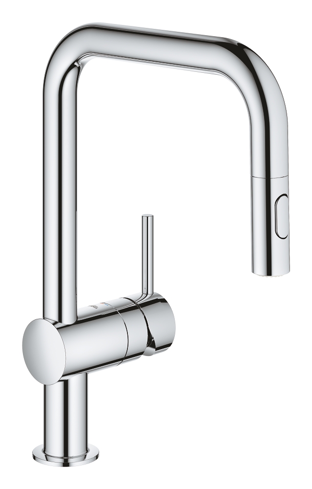 Mitigeur évier Minta - Avec douchette 2 jets - Bec U Grohe