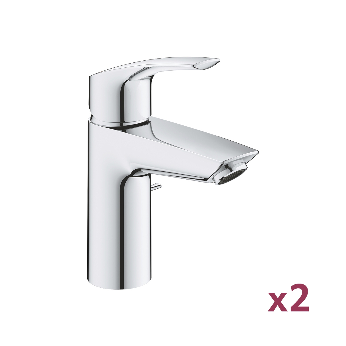 Lot de 2 mitigeurs lavabo Eurosmart Ch3 - Taille S