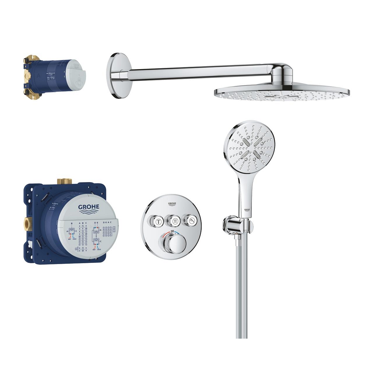 Pack encastré Grohtherm Rainshower Smartactive 310 Grohe