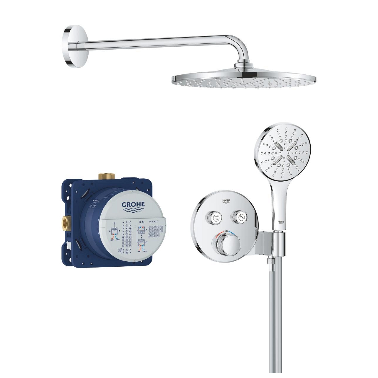 Pack encastré Grohtherm Rainshower Smartcontrol Mono 310 Grohe