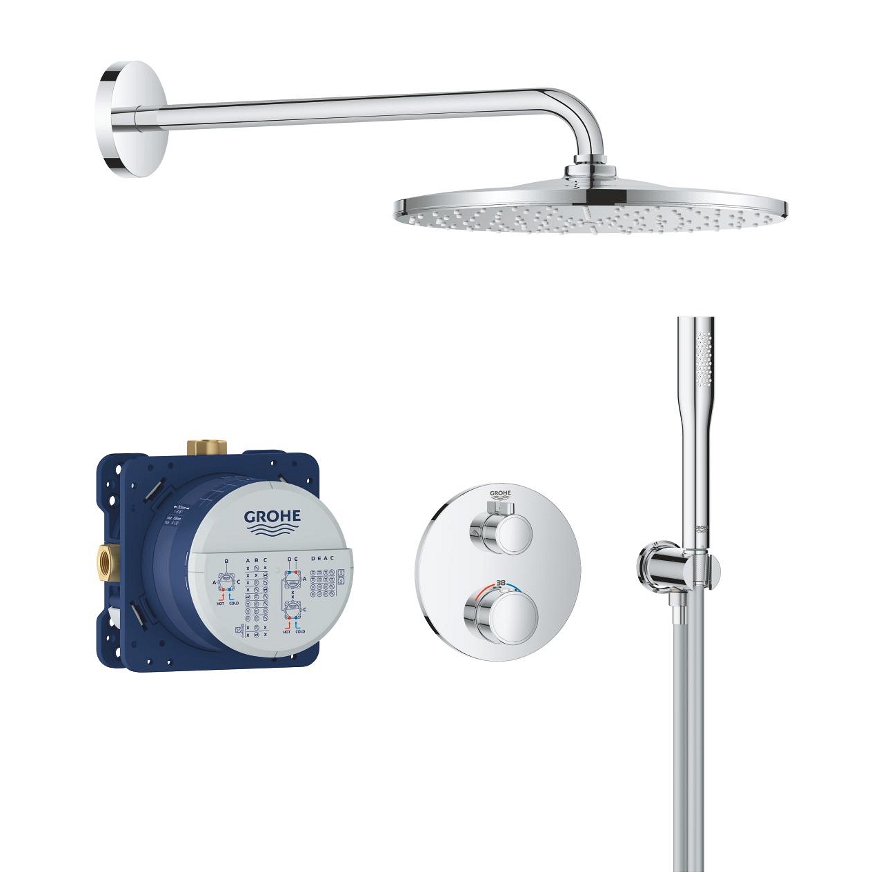 Pack encastré Grohtherm Rainshower Mono 310 stylo Grohe