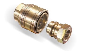 Embout hydraulique à billes passage intégral raccordement mâle laiton - série LL7000