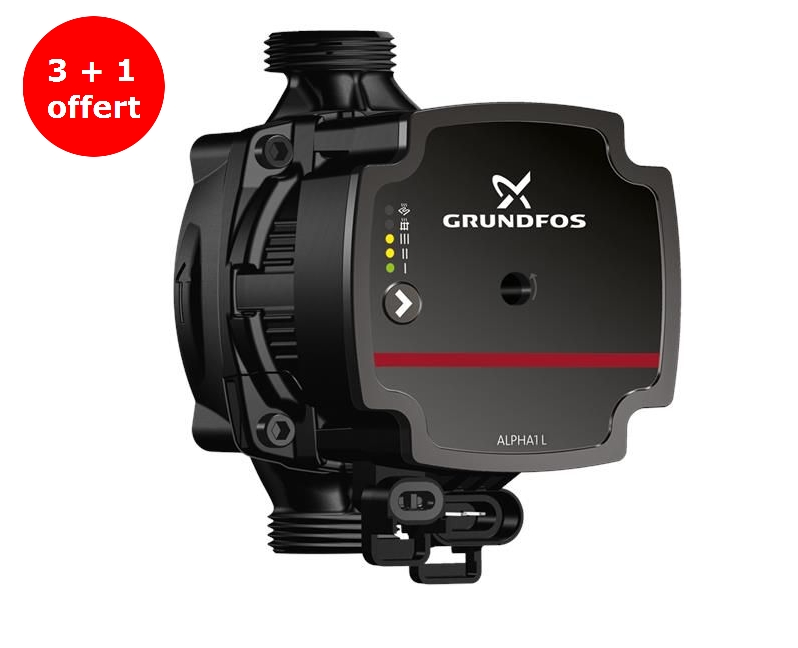 Lot de 3+1 offert : circulateur Alpha 1L 25/40-180 Grundfos