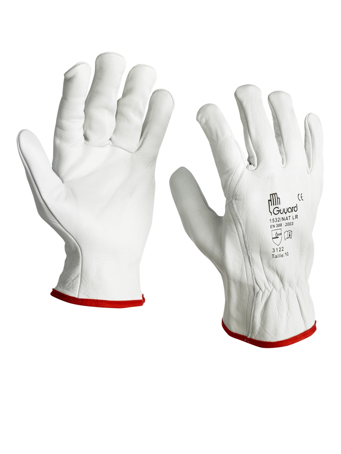  Gants de manutention cuir 1532/NAT LR 
