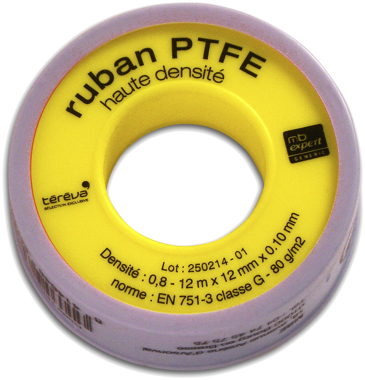 Ruban PTFE gaz / vapeur MB Expert