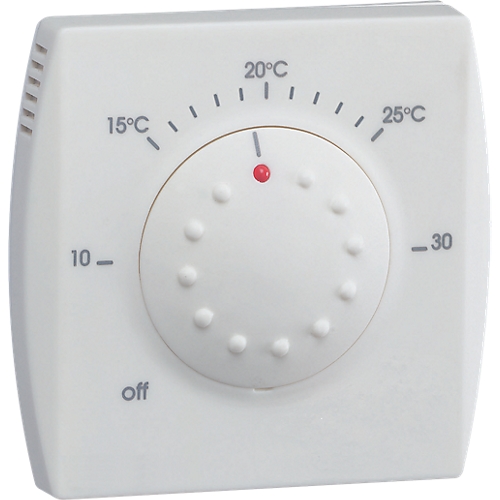 Thermostat ambiance électronique semi-encastré chauf eau ch entrée abaiss 230V Hager