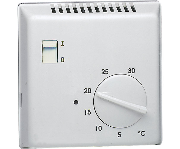 Thermostat ambiance électronique saillie chauf eau chaude sortie inverseur 230V Hager