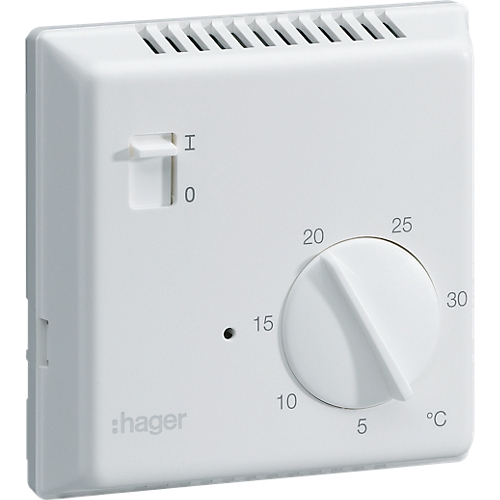 Thermostat éléctronique saillie avec entrée fil pilote Hager