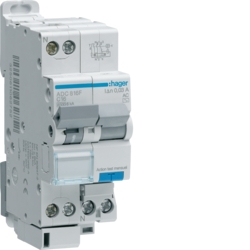 Disjoncteur différentiel Ph+N 30mA 4,5/6kA type AC Hager