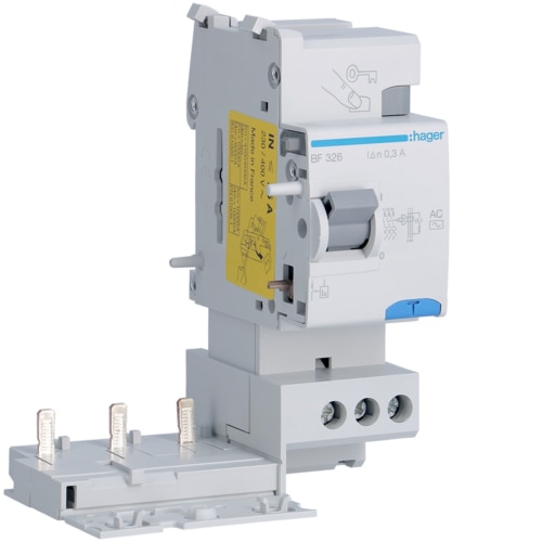 Bloc différentiel 3P 25a 300ma ac Hager