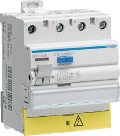 HAGER NGT820 - Disjoncteur 20A - 3P+N - Courbe D - PdC 10kA