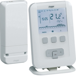 Kit thermostat d'ambiance programmable Hager