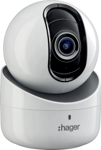Caméra de vidéosurveillance intérieure motorisée IP HD Plug & Play Hager
