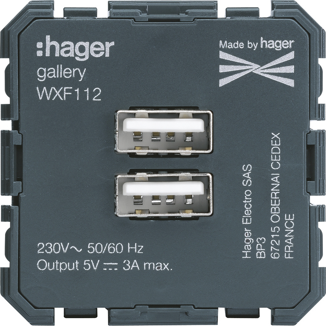 Chargeur USB - Gallery Hager