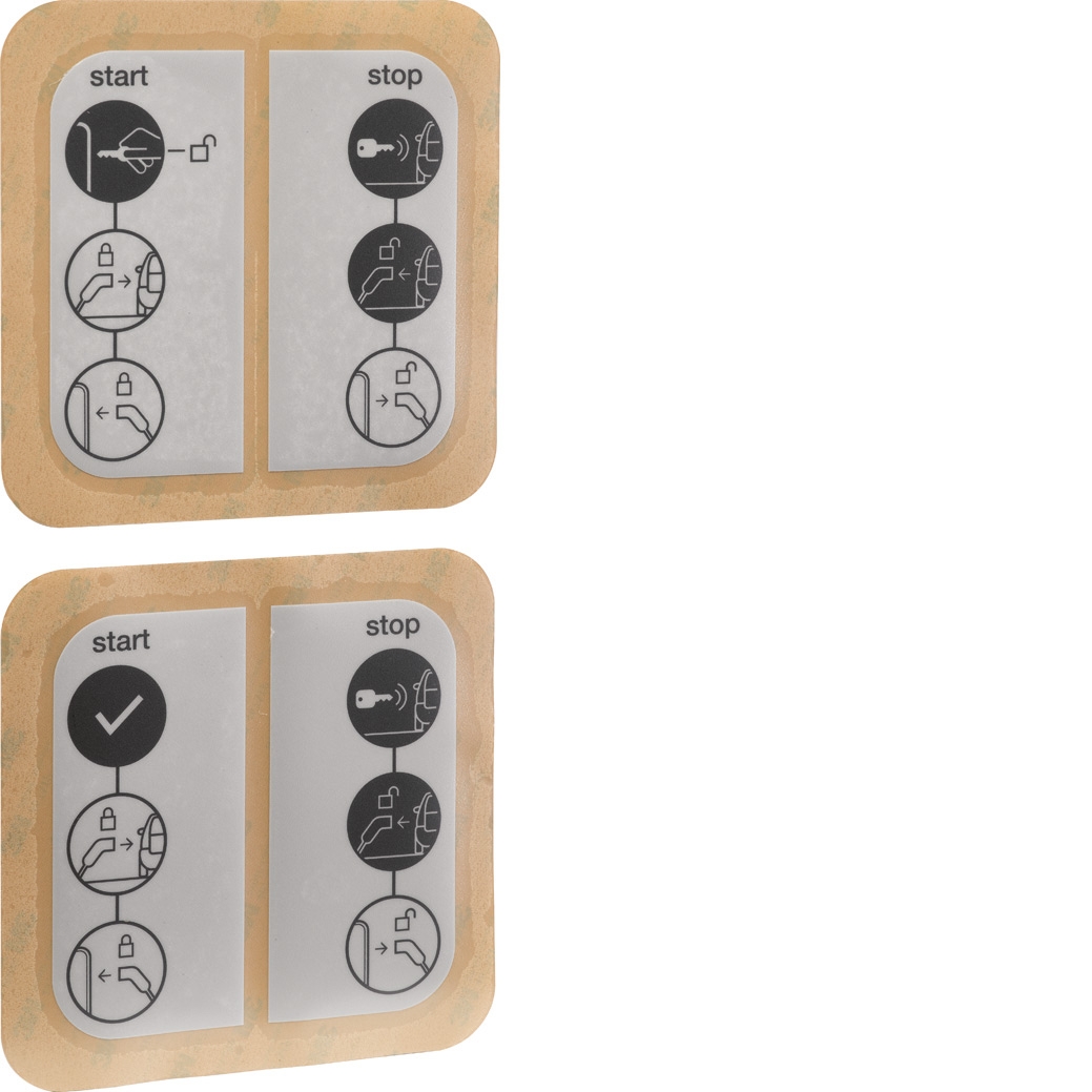 Lot stickers IOT pour borne Witty Hager