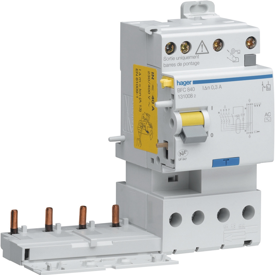 Bloc différentiel 4P - 300 mA Hager