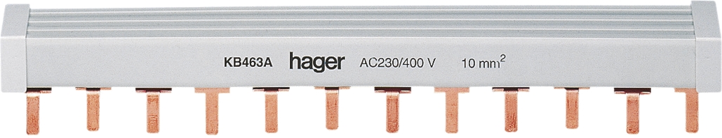 NGN320 Disjoncteur tripolaire Hager 20A - 6-10kA - courbe D - 3 modules -  NGN - Bornes alignées à vis