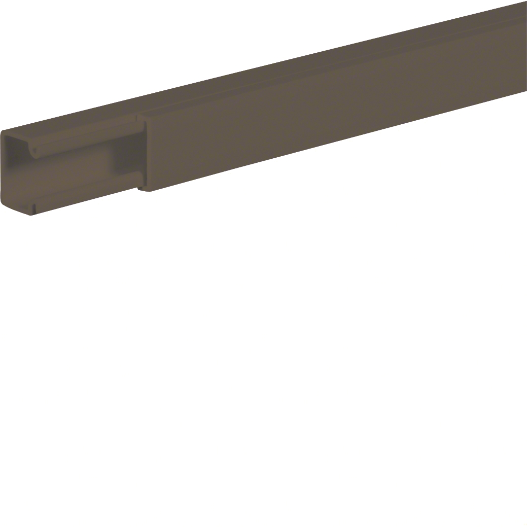 Goulotte Liféa PVC 10 x 12 sans agrafe marron Hager