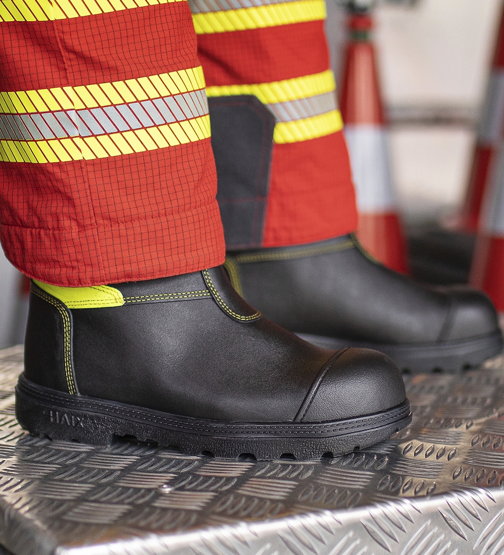 Bottes Sapeurs-Pompiers Fireman Yellow mixte Noir - HI3 CI CR SRC - Type F2A Haix