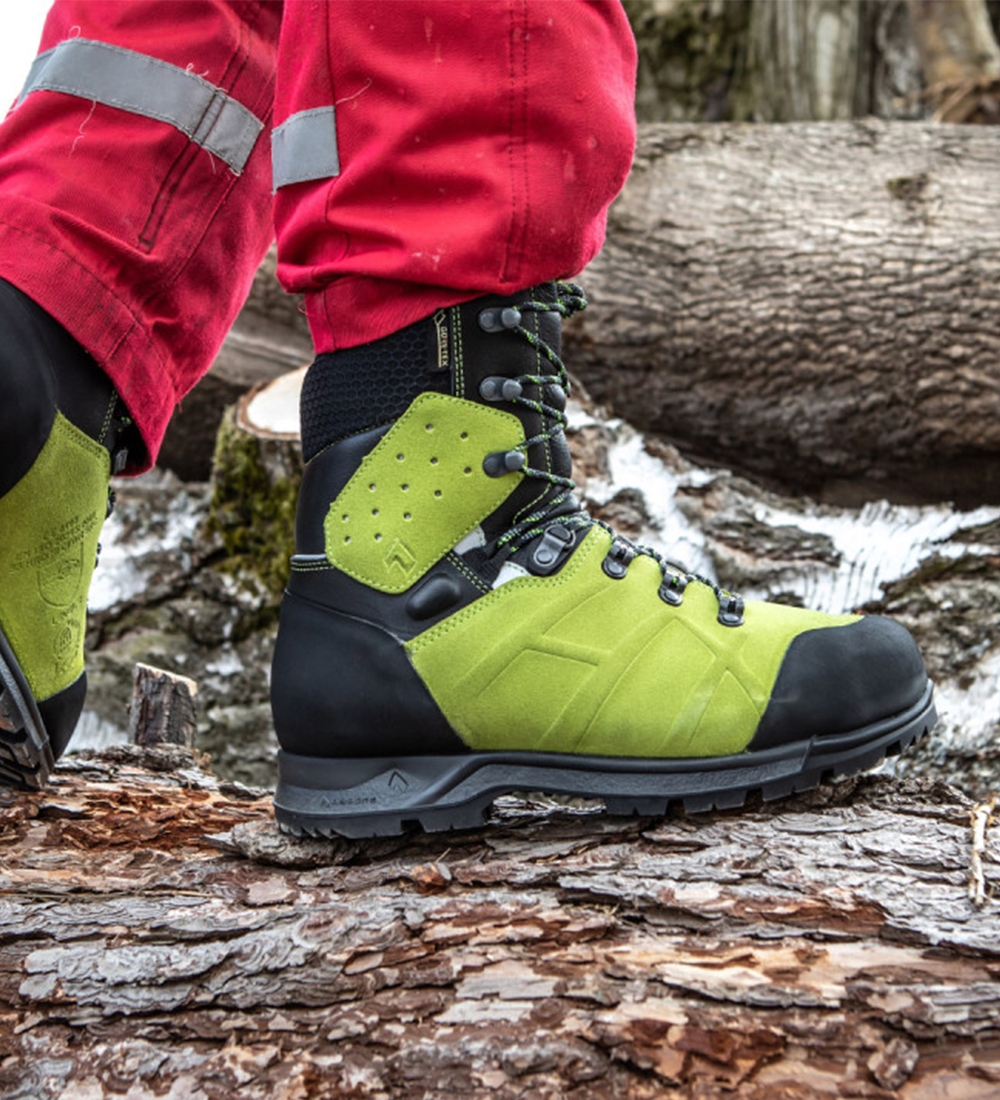 Chaussures de sécurité hautes forestier Protector Ultra mixte vert citron - S3 HRO HI CI WR Haix