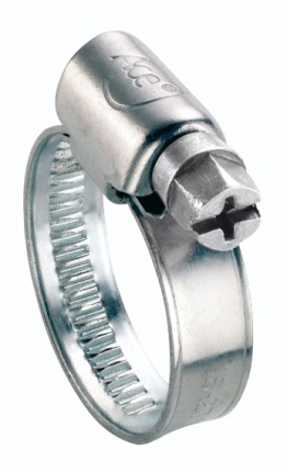 Collier de serrage acier zingue / inox-Largeur 9 mm-50/70 