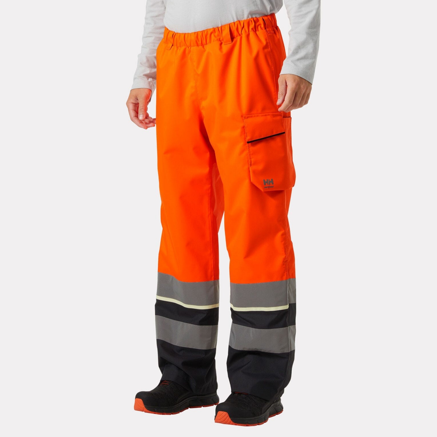 Pantalon de pluie HV polyester mixte UC ME orange / noir Helly Hansen