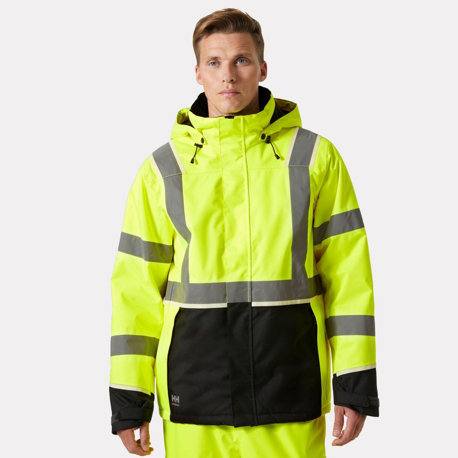 Parka d'hiver HV polyester mixte UC ME jaune / noir Helly Hansen