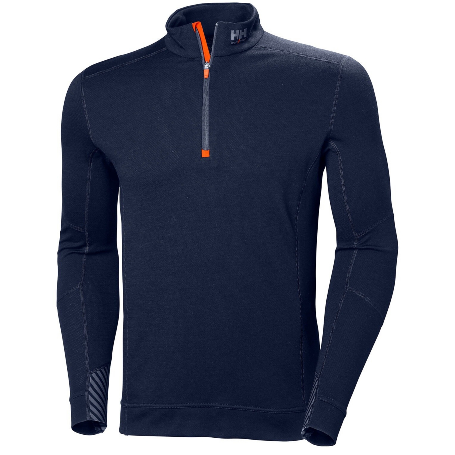 Tee-shirt demi-zippé laine de mérinos homme Lifa Merino marine Helly Hansen