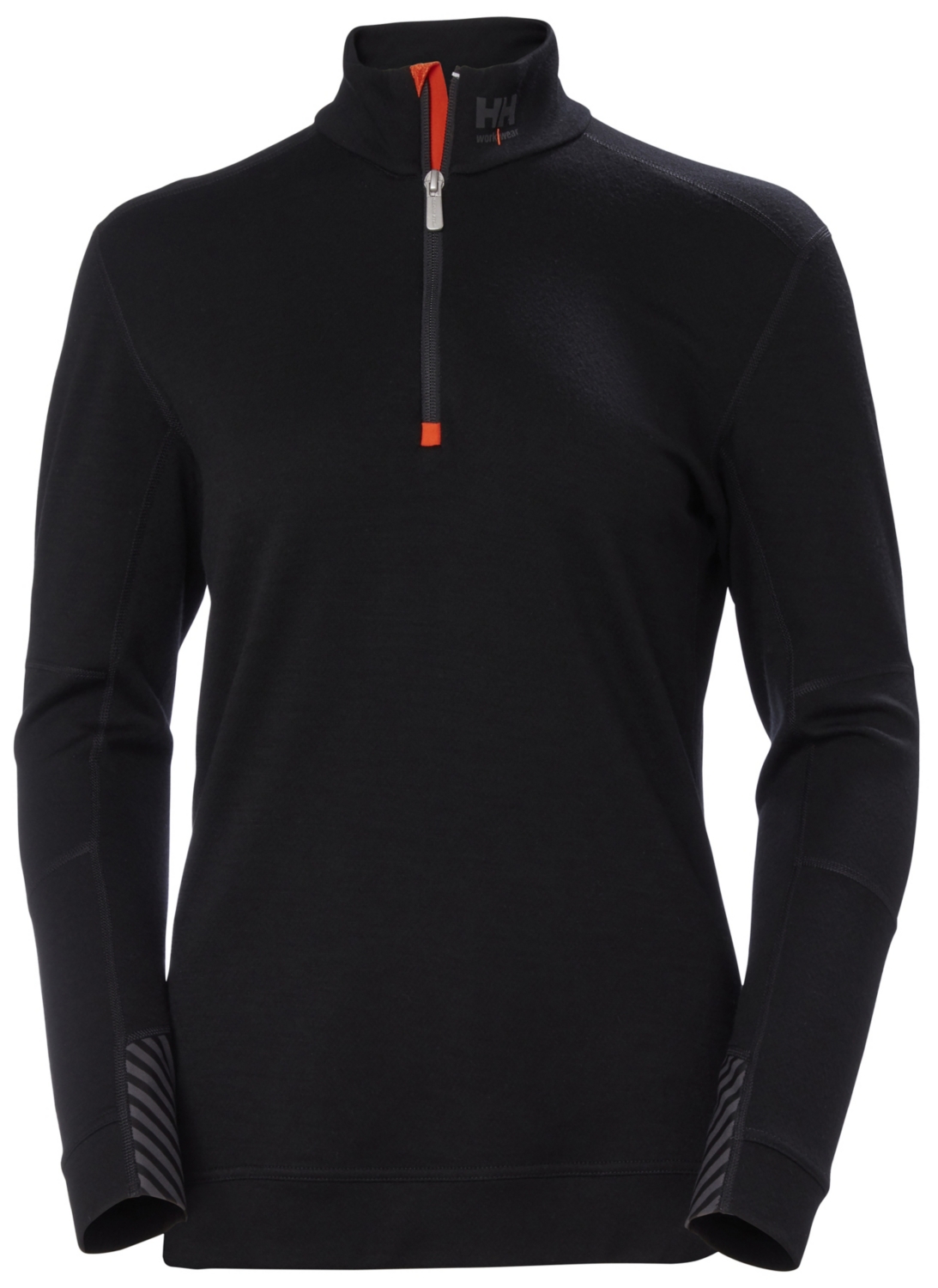 Tee-shirt laine mérinos polypropylène femme Lifa Merino noir Helly Hansen